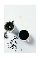 Black Coffee And Mocha Pot | Gör en egen poster